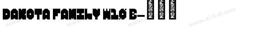 Dakota Family W10 B字体转换